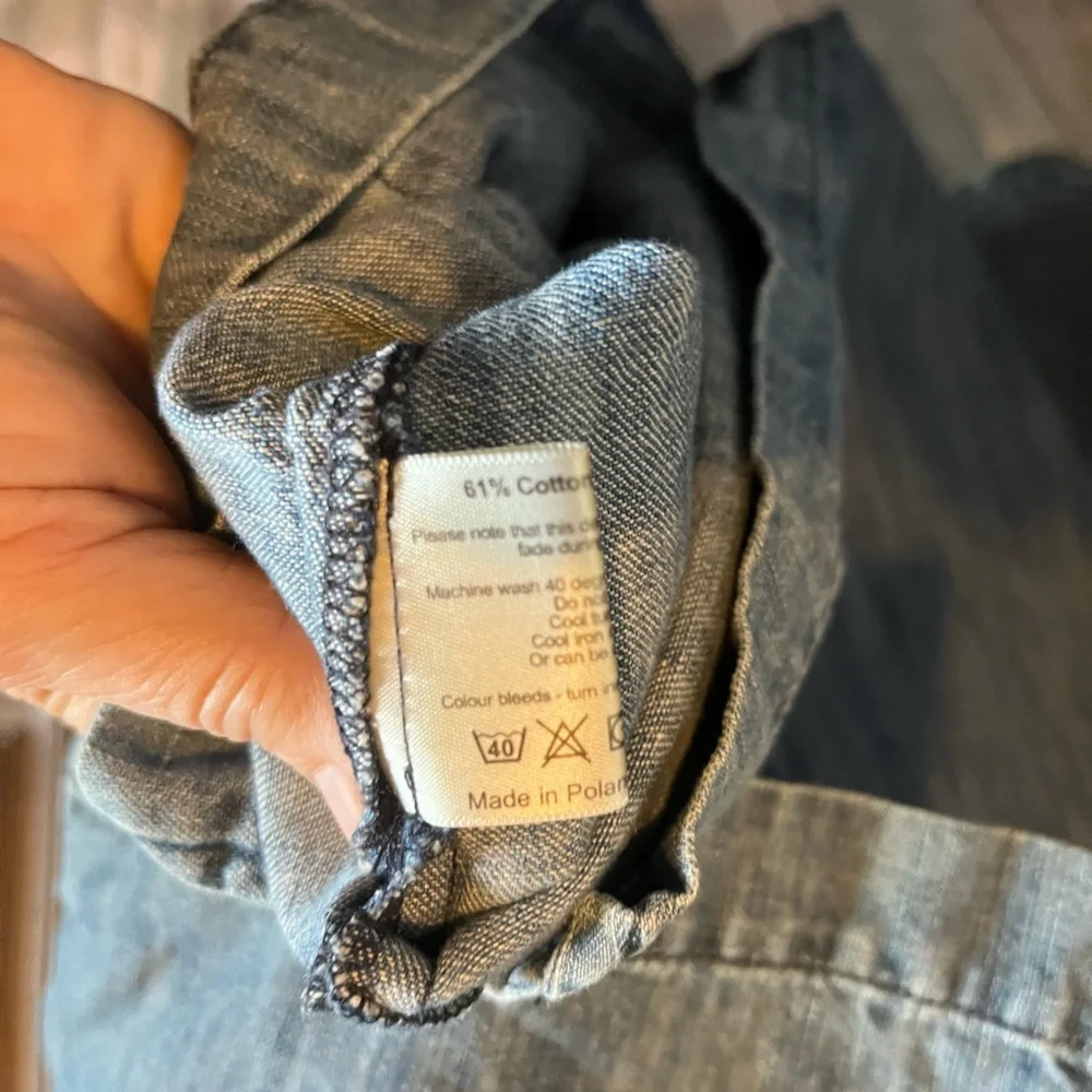 Eskandar Blue Denim Top - Picture 7 of 9